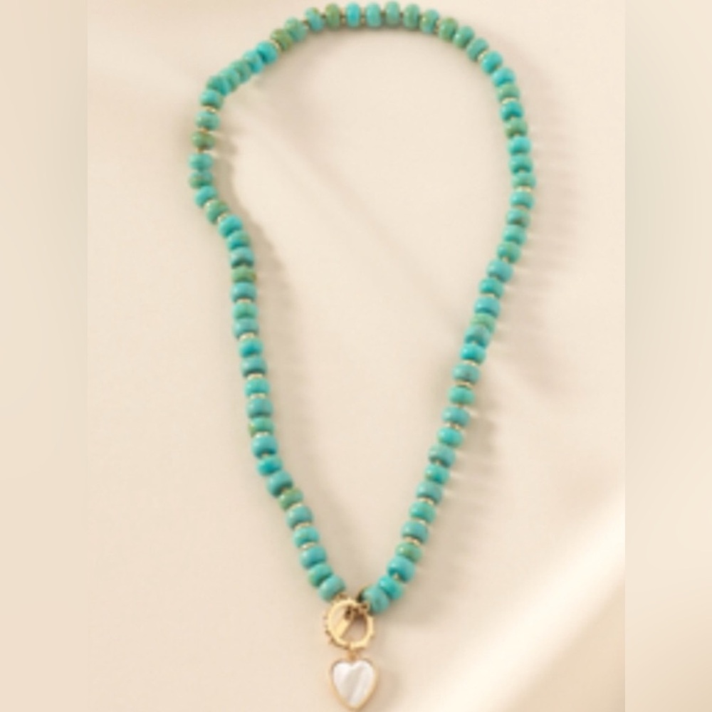 Stella & Dot Turquoise Beaded Necklace